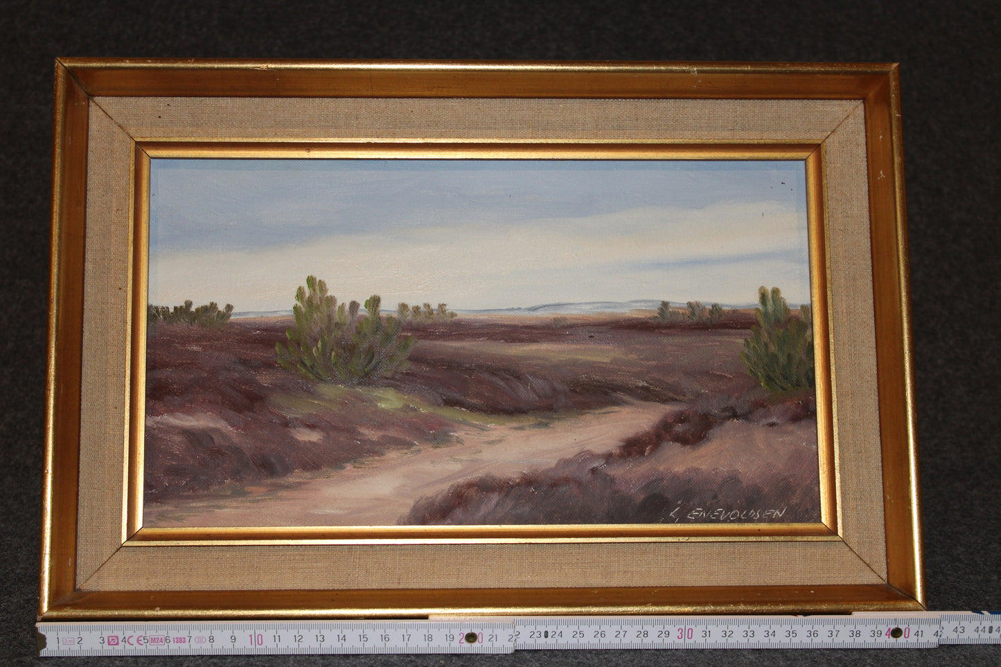 L. ENEVOLDSEN – Skandinavische Moorlandschaft | Öl auf Leinwand