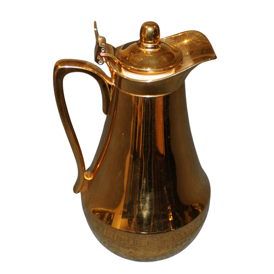 ALFI Saphir – Echte Vergoldung | 1 Liter Thermoskanne | Vintage-Rarität
