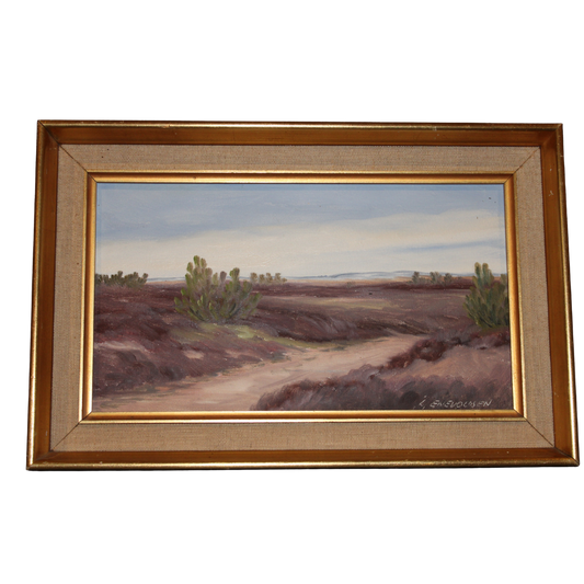 L. ENEVOLDSEN – Skandinavische Moorlandschaft | Öl auf Leinwand